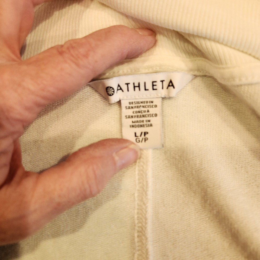 Athleta Pranayama Restore Rib Wrap Color: Bone Rib Size LP Nirvana Soft Fabric - Picture 11 of 16